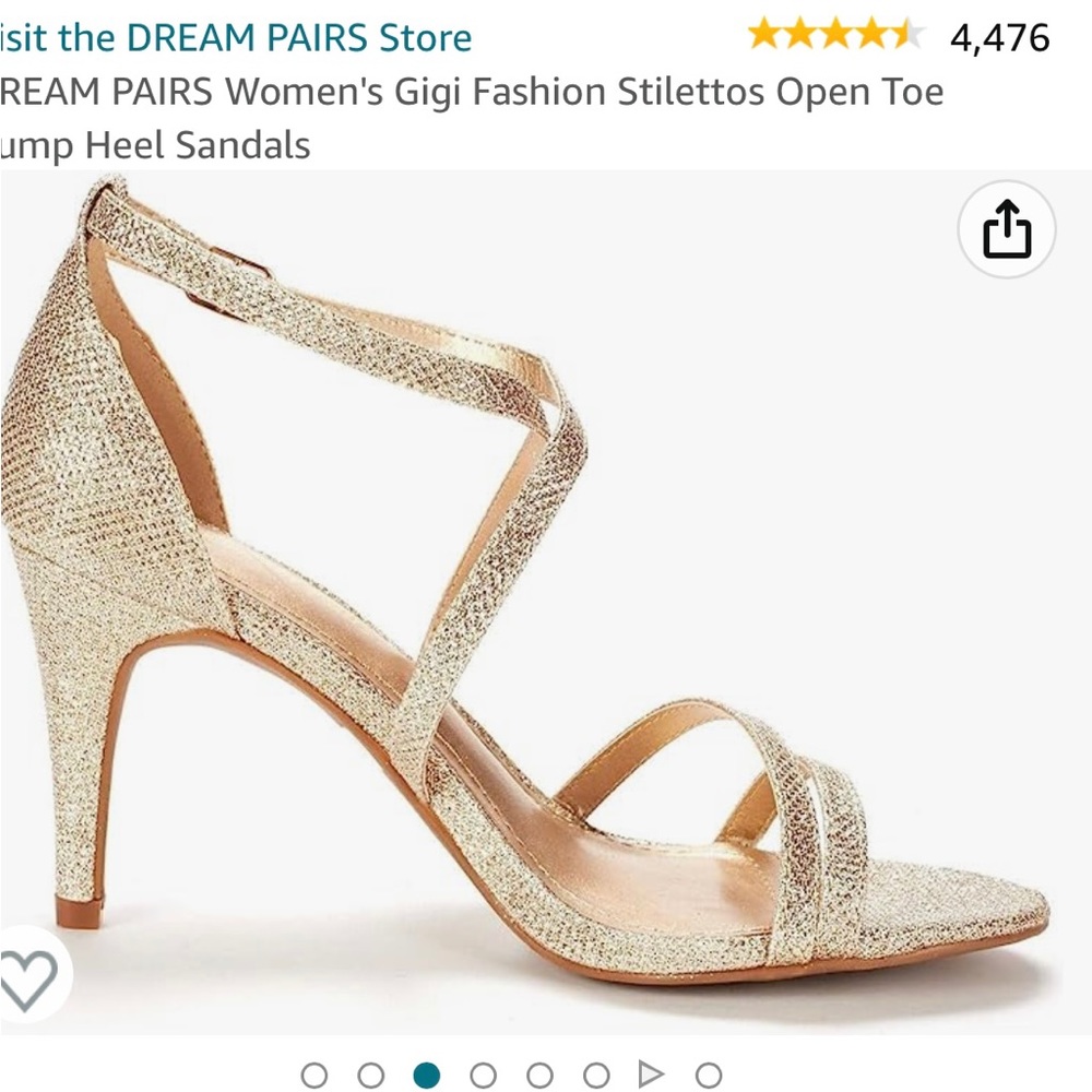 Beautiful Gold 3inch heel.